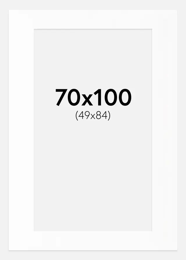 Paspartȗ Beli Standard (Belo Jedro) 70x100 cm (49x84)