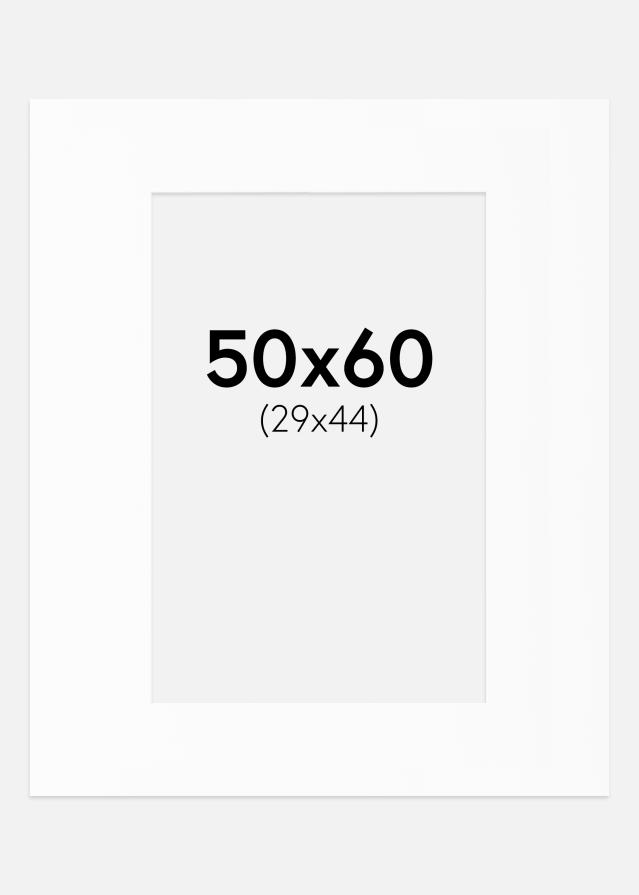 Paspartŭ Bela Standarden Bel notranji rob 50x60 cm (29x44)