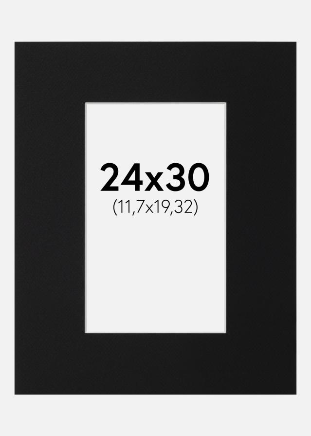 Paspartŭ Črni Standard (Belo Jedro) 24x30 cm (11,7x19,32)