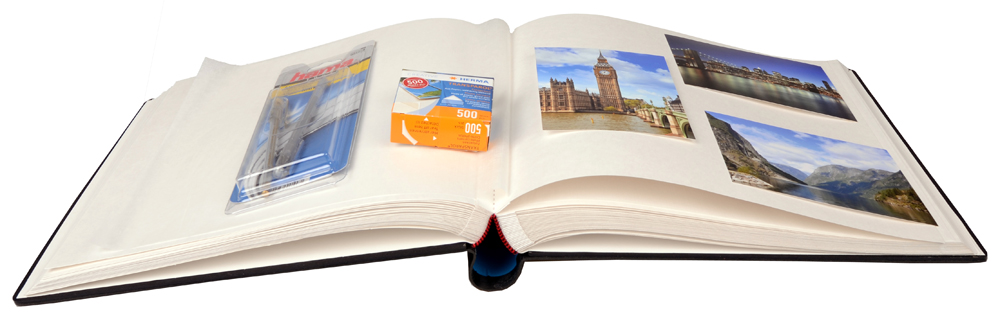 Henzo Jelka Cara Premium Fotoalbum - Črna - 31x33 cm (100 Beli Strani)