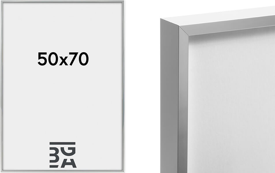 Slike elegantnega srebrnega okvirja