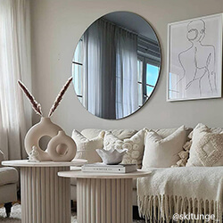 Okroglo ogledalo 110 cm Ø