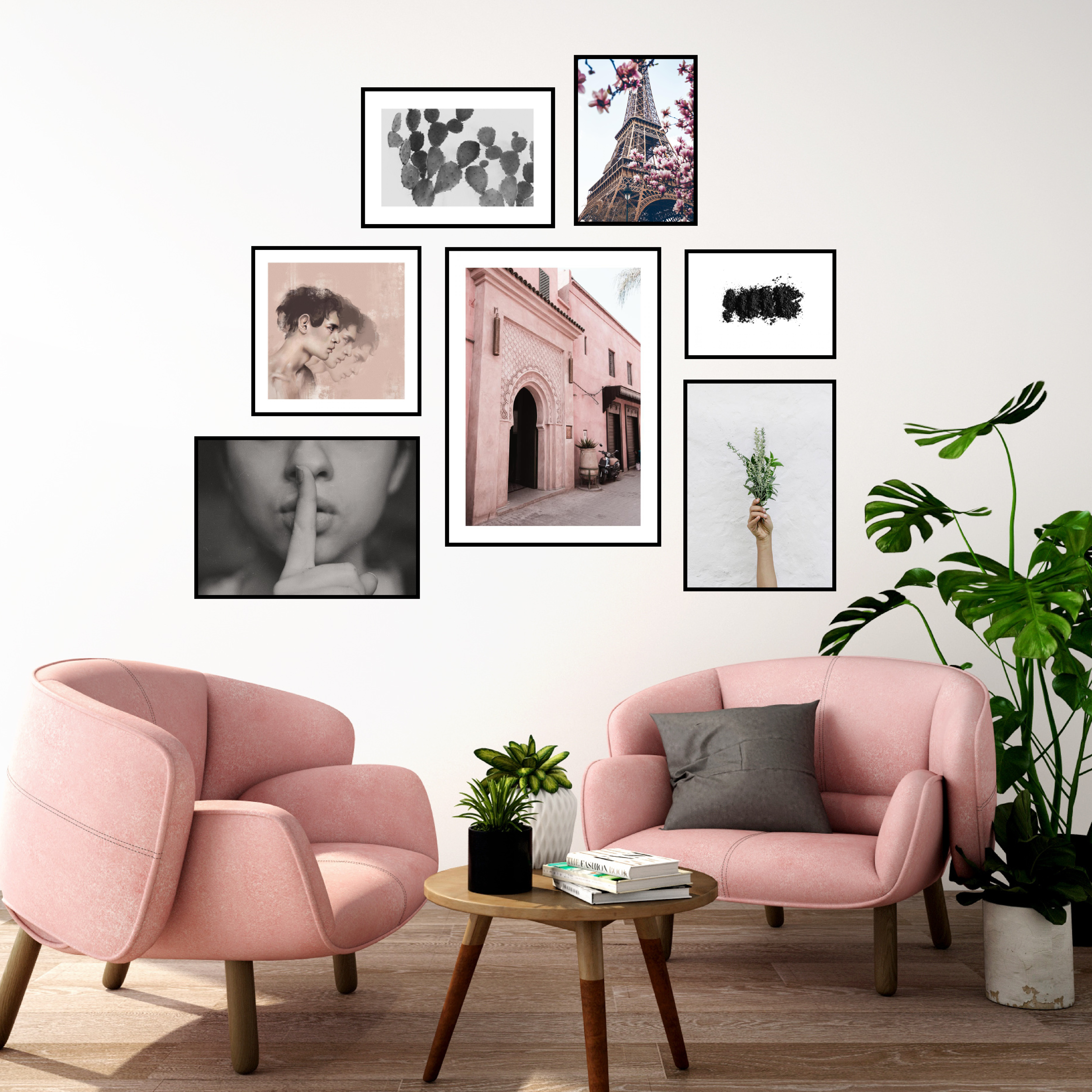 Stenska galerija neenotni robovi