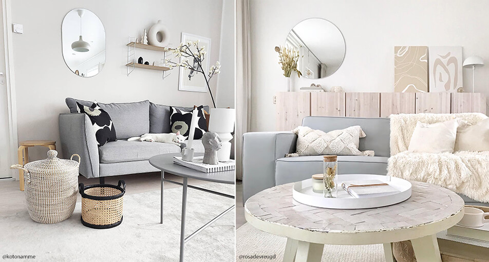 Oprema v dnevni sobi - svetlo in sveže