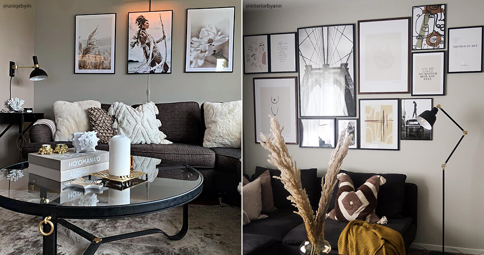 Oprema v dnevni sobi - maksimalističen stil