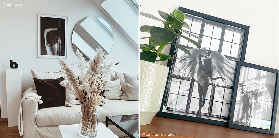 Okvirji za črno-bele fotografije