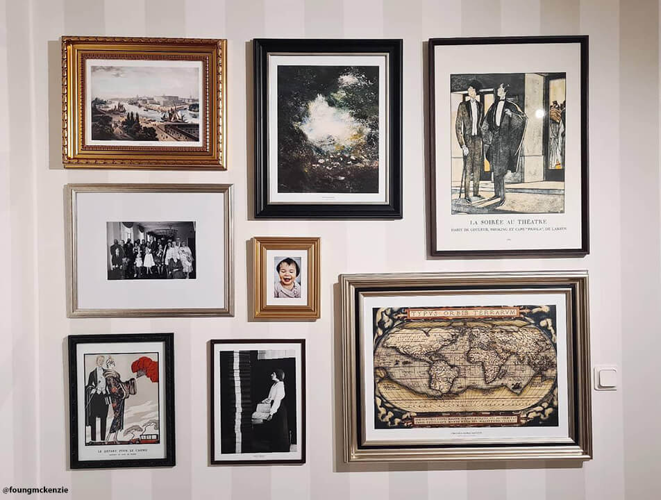 Stenska galerija v dnevni sobi