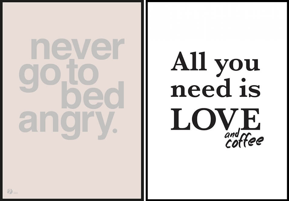 Plakati z zabavnimi citati - tekstovni plakati