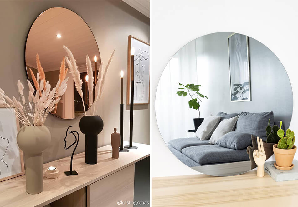 Tonirana ogledala - okrogla ogledala