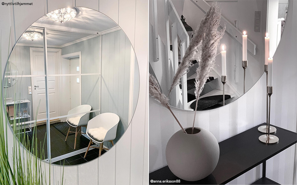 Notranja oprema hodnika - okrogla ogledala