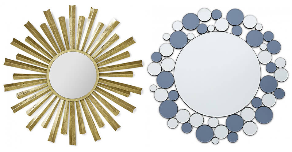 Unikatna ogledala - okrogla ogledala - sončno ogledalo